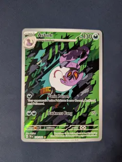 Pokemon TCG - Arbok 176/162 TEF Illustration Rare Holo - NEAR MINT - Image 1