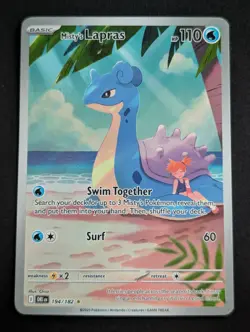 Misty's Lapras 194/182 Sv10: Pokemon Destined Rivals Holo Illustration Rare VLP - Image 1