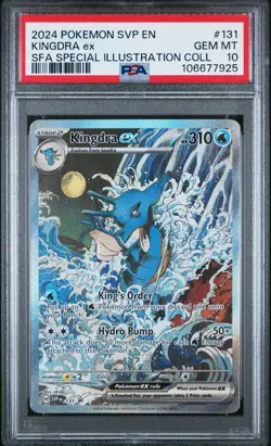 2024 POKEMON SVP EN-SV BLACK STAR PROMO #131 KINGDRA EX PSA 10 - Image 1