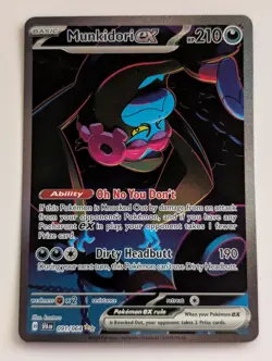 Munkidori ex 091/064 Pokemon TCG Shrouded Fable Special Illustration Rare VLP - Image 1