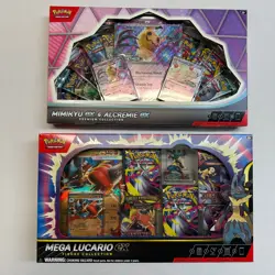 Pokemon Mimikyu EX Alcremie EX Premium & Mega Lucario EX Figure Collection - Image 1