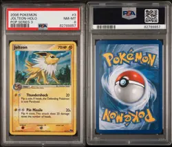 ?2006 Pokemon POP Series 3 Jolteon #3 Holo - PSA 8 NM-MT? - Image 3