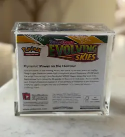 Pokemon TCG Sword & Shield Evolving Skies Booster Box w/Acrylic Case CASE FRESH - Image 3