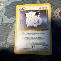 Lightly Played Clefairy - 5/102 - Holo Rare - Unlimited Edition Pokemon Base - Image 1