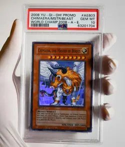 Yugioh World Champ: CHIMAERA, THE MASTER OF BEASTS WCPS-AE803 (GEM MINT) PSA 10 - Image 2