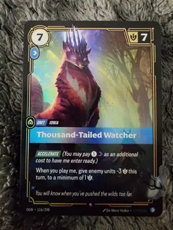 Riftbound Thousand-Tailed Watcher NM Foil Origins - Image 1