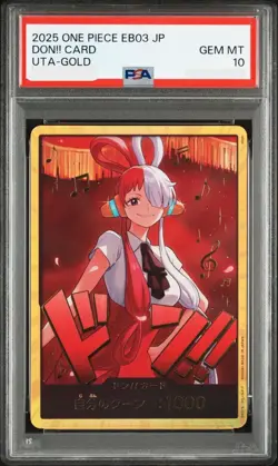 PSA10 DON!! Card : Uta Super Parallel 2025 One Piece Card GEMMT - Image 1