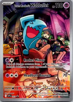 Team Rocket's Wobbuffet Promo SV: Scarlet & Violet Promo Cards 203 NM - Image 1