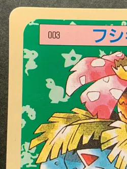 Pokemon card Topsun Venusaur NO.003 Green Back 1995 Pokemon TCG Japan Nintendo - Image 2