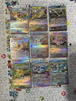 Prismatic Evolutions Surprise Box Sealed Stamped EX Promo Cards Complete Set 9/9 - Image 1