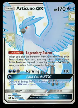 Pokemon Articuno GX SV54/SV94 Sun & Moon Hidden Fates Shiny Vault Near Mint - Image 1