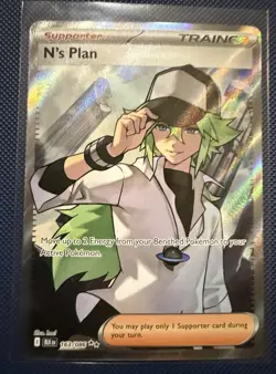 N's Plan 163/086 | Black Bolt Ultra Rare Holo | English Pokemon TCG | NM - Image 1