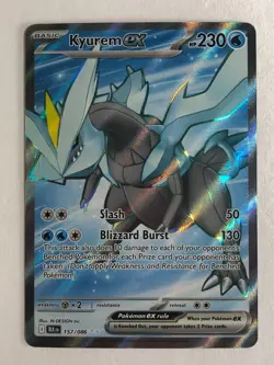 Pokemon TCG Black Bolt Full Art Kyurem EX 157/086 Near Mint - Image 1