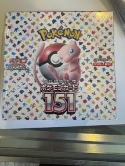 2023 Sealed Pokemon 151 Booster Box sv2a Japanese Scarlet & Violet 1 Box 4521329346038 - Image 1