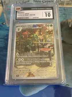 Graded 10 CGC Scovillian 202/198 Pokemon TCG Scarlet and Violet Secret Foil Mint - Image 1