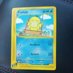 Psyduck Aquapolis Non Holo 104/147 Pokemon E Reader Vintage 2002 WOTC NM - Image 1