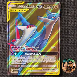 Pokemon TCG Latias & Latios GX (Full Art) 169/181 Tag Team Sm-Team Up Holo HP - Image 1