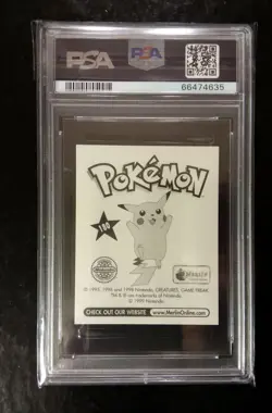 1999 Merlin Pokemon Charizard Topps Sticker #180 PSA 9 MINT Nintendo - Image 2