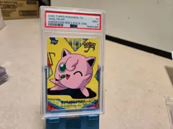 2000 TOPPS POKEMON TV ANIMATION SER 2 STICK-ONS #6 JIGGLYPUFF PSA 9 - Image 1