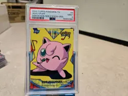 2000 TOPPS POKEMON TV ANIMATION SER 2 STICK-ONS #6 JIGGLYPUFF PSA 9 - Image 2