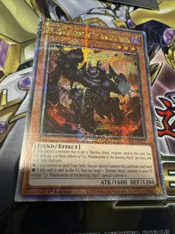 Yu-Gi-Oh! TCG Cir, Malebranche of the Burning Abyss Quarter Century Secret Rare - Image 2