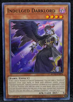 Yu-Gi-Oh! TCG, Indulged Darklord, Rise of the Duelist ROTD-EN024 1st Ed. Common - Image 1