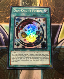 *** GEM-KNIGHT FUSION *** 1ST EDITION SUPER RARE HA05-EN026 (LP) YUGIOH! - Image 1