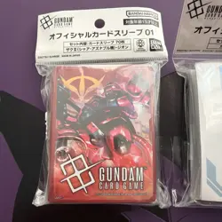 Char's Zaku Zeon Gundam Card Game Official Japanese 70 Sleeves BUNDLE - Image 2