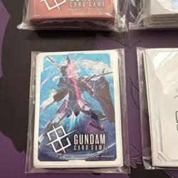 Char's Zaku Zeon Gundam Card Game Official Japanese 70 Sleeves BUNDLE - Image 5