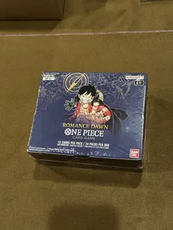 One Piece Card Game Romance Dawn Booster Box OP-01 (White) Unopened [CUT SEAL] - Image 1
