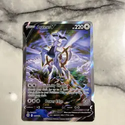 Pokemon TCG Arceus v Alternate Art Holo Ultra Rare Card 166/172 Brilliant Stars - Image 1