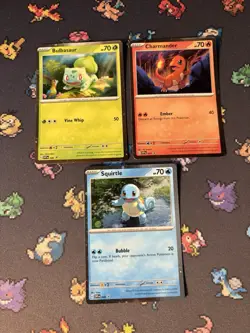 Pokemon Cards Bulbasaur/Charmander/Squirtle SVP 046, 047, 048 Holo Promo - (NM) - Image 1