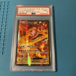 2016 PM XY121 Black Star FA/Charizard EX Promo Card Red Blue - Image 1