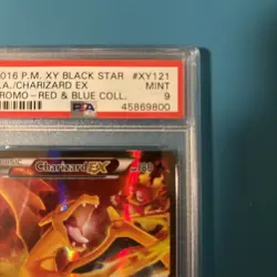 2016 PM XY121 Black Star FA/Charizard EX Promo Card Red Blue - Image 5