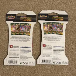 Evolving Skies Sleeved Booster Packs New Sealed Pokemon Card TCG. Two Packs - Image 2