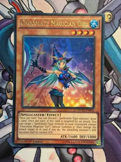 Chocolate Magician Girl 1st EDT MVP1-EN052 ULTRA RARE YuGiOh Card - Image 1