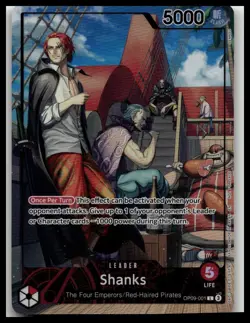 One Piece Promotion Cards #OP09-001 Shanks (2025 PSA Magazine Promo) - Image 1