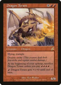 Dragon Tyrant Scourge NM Red Rare MAGIC THE GATHERING MTG CARD ABUGames - Image 1