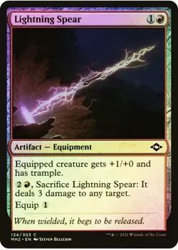 MTG FOIL Lightning Spear - Modern Horizons 2 Card # 134 - Image 5