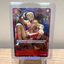One Piece TCG Card Game Chinese Sanji OP01-013 R Exclusive 1st Anniversary Alt - Image 1