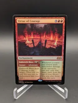 Virtue of Courage Wilds of Eldraine Foil - Image 1