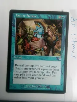 1x Fact of Fiction Invasion Uncommon MTG Great Condition - Image 1