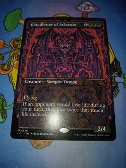1x Bloodletter of Aclazotz 0336 Borderless Non Foil Mythic Lost Caverns MTG NM - Image 1