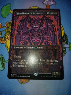 1x Bloodletter of Aclazotz 0336 Borderless Non Foil Mythic Lost Caverns MTG NM - Image 2