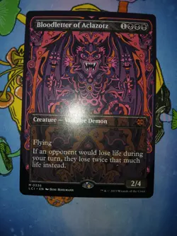 1x Bloodletter of Aclazotz 0336 Borderless Non Foil Mythic Lost Caverns MTG NM - Image 3