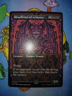1x Bloodletter of Aclazotz 0336 Borderless Non Foil Mythic Lost Caverns MTG NM - Image 4