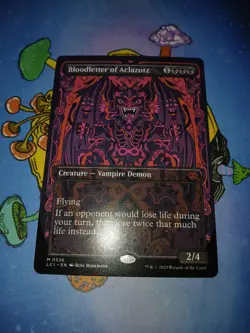 1x Bloodletter of Aclazotz 0336 Borderless Non Foil Mythic Lost Caverns MTG NM - Image 5