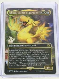 Choco, Seeker of Paradise Borderless Final Fantasy Chocobo Track Foil 569 - Image 1