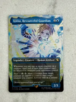 Rikku, Resourceful Guardian (Borderless) (Chocobo Track Foil) FINAL FANTASY MTG - Image 1