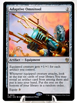 Adaptive Omnitool 0016- Commander Aetherdrift DRC - Rare Reg-Magic MTG NM - Image 1